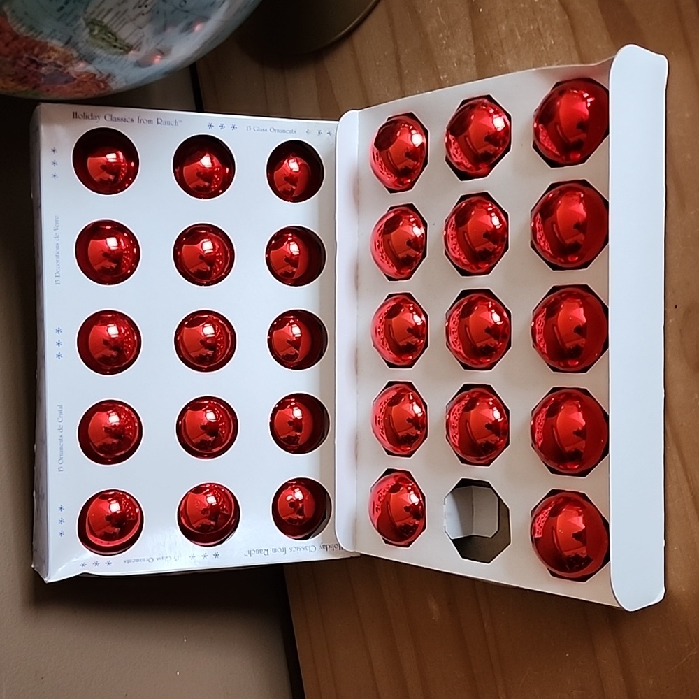 Vintage Rauch glass Christmas ornaments 29